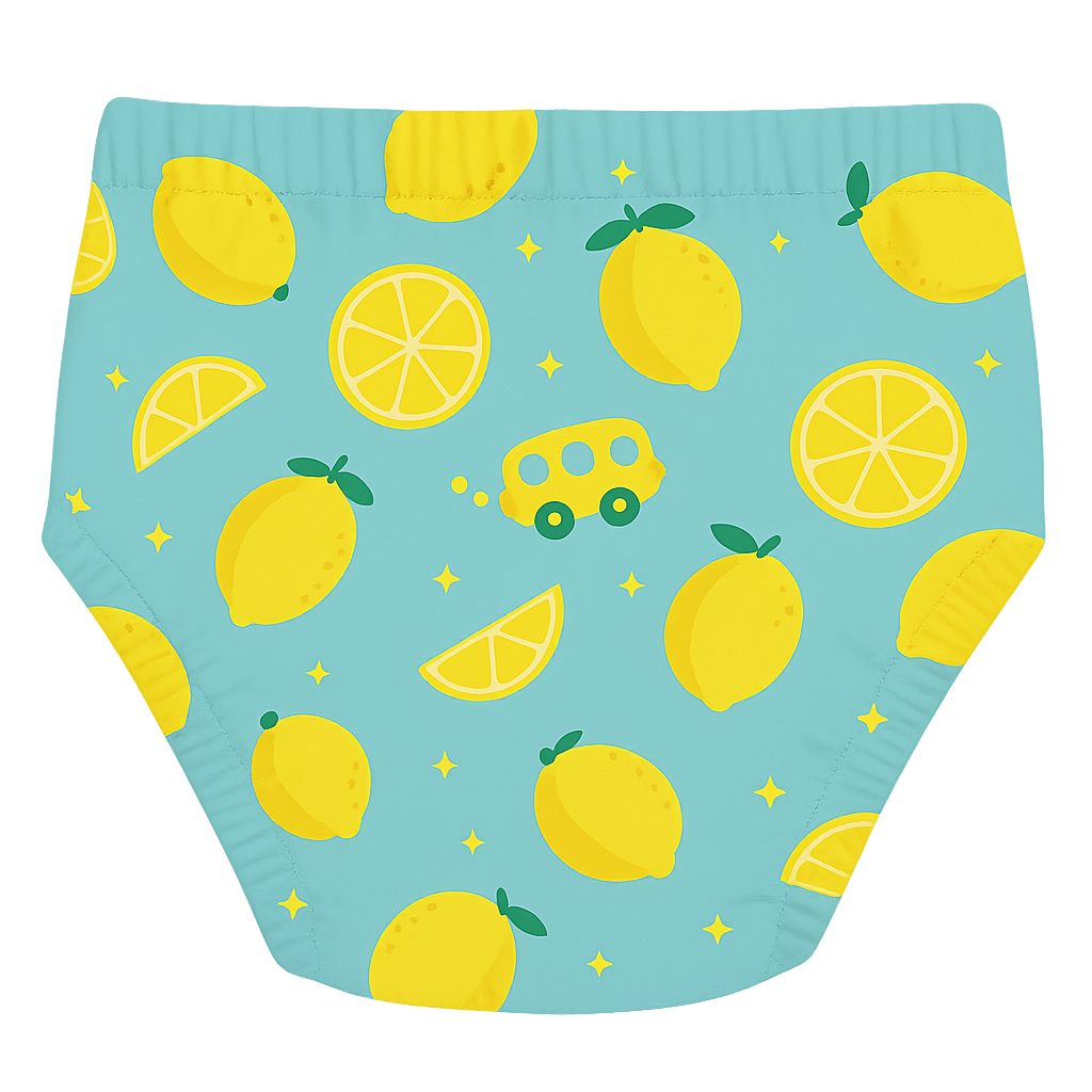Fairywell reusable swim diaper - Lemon Car