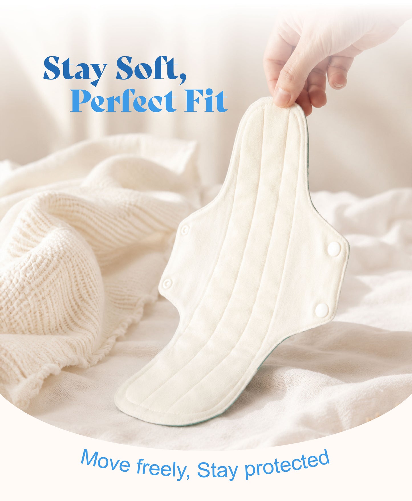 Morning Breeze Organic Cloth Pads -Day & Night (3-Pack)
