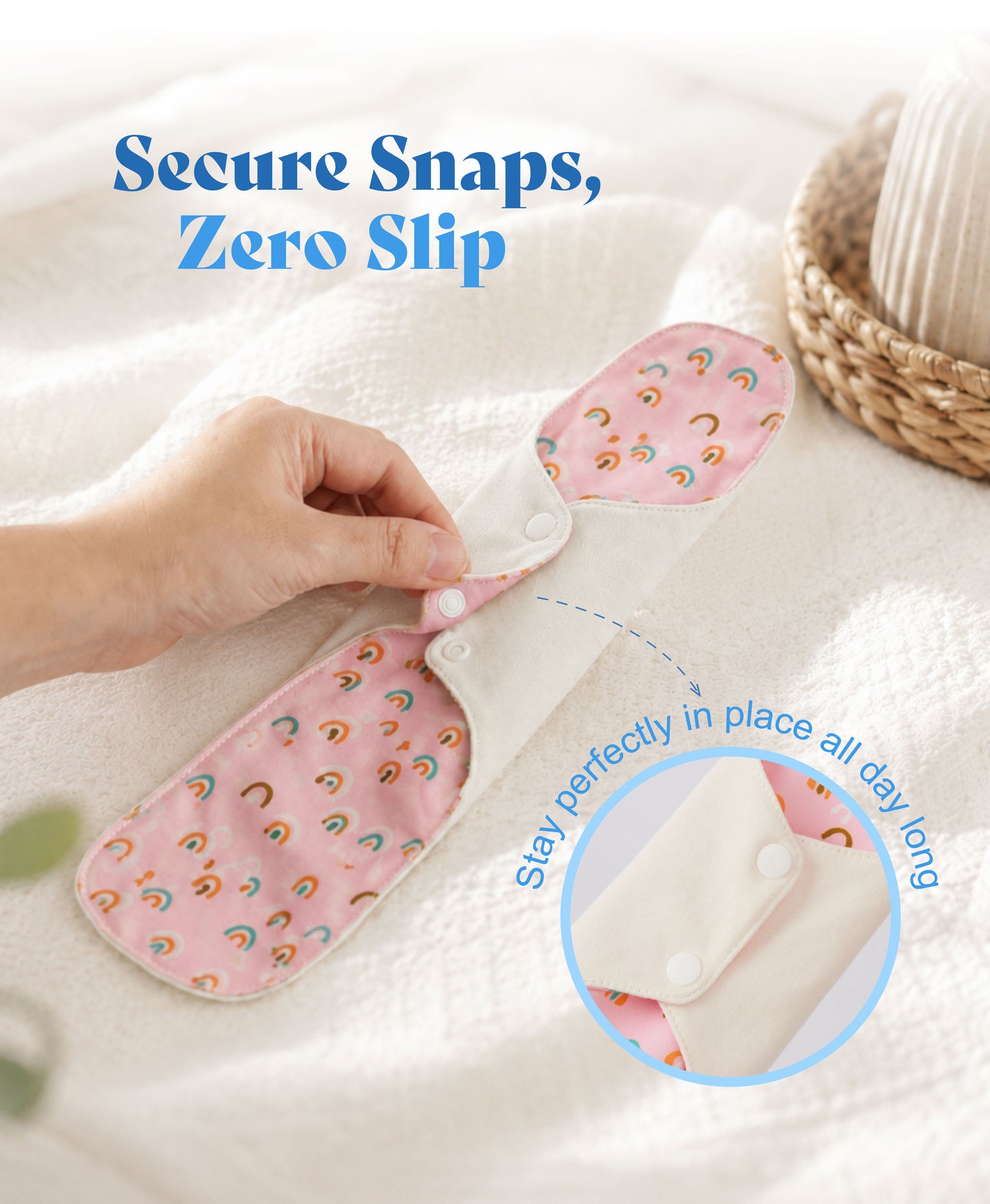 Morning Breeze Organic Cloth Pads -Day & Night (3-Pack)